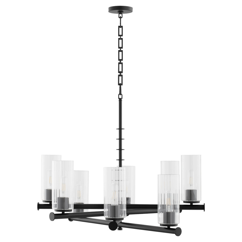 Juniper 8 Light Chandelier - Black