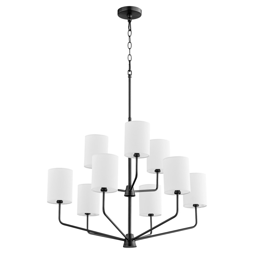 Harmony 9 Light Chandelier - Black