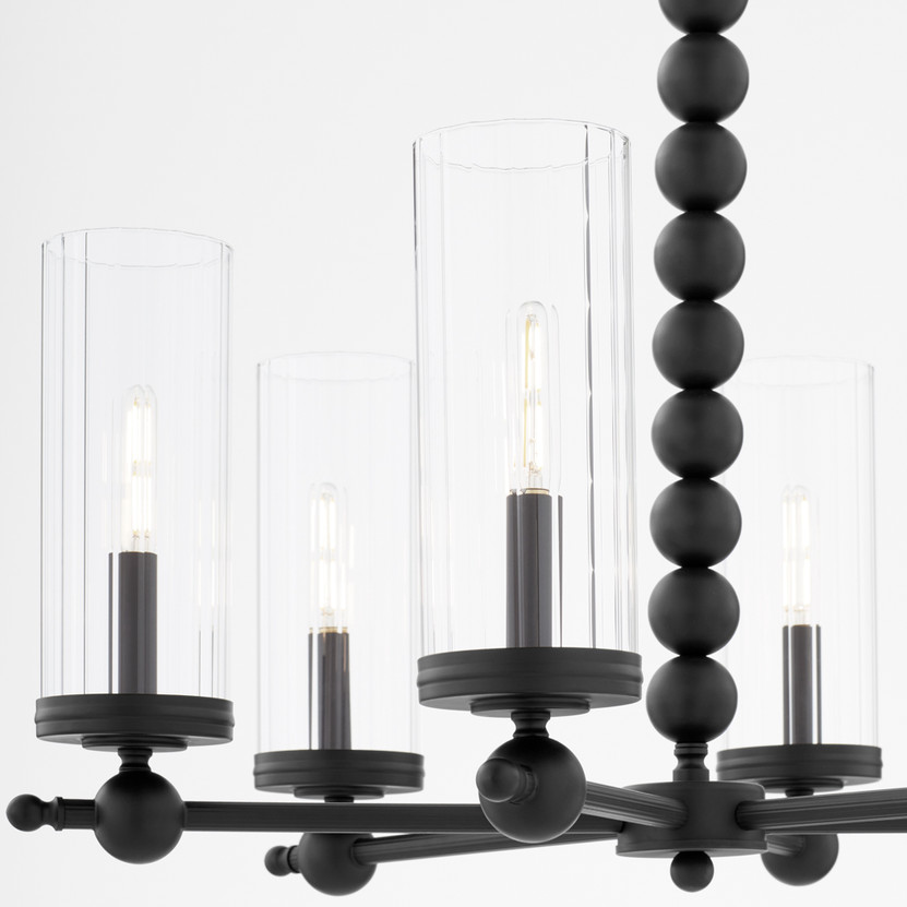 Lee Blvd 6 LightChandelier - Black