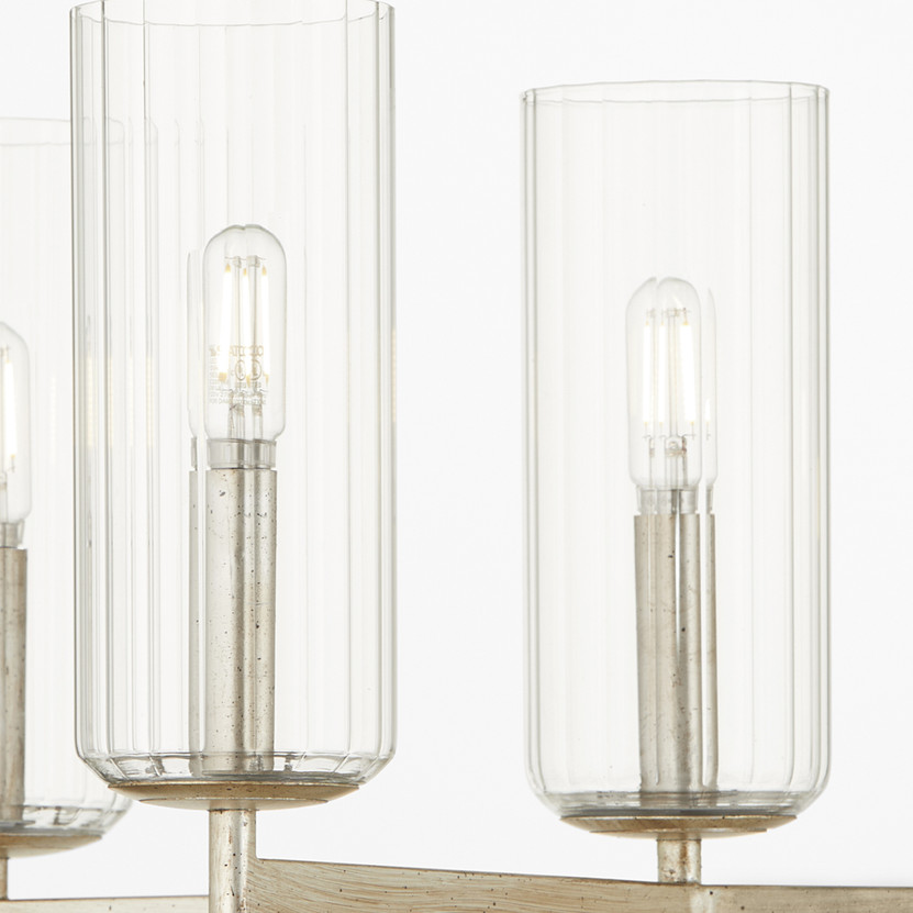 Merrick 6 Light Chandelier - Silver