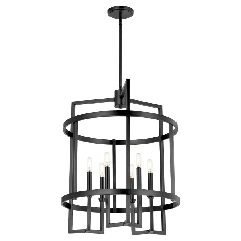 Merrick 6 Light Entry- Black