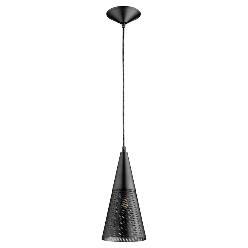 Mesh Cone Pendant - Black