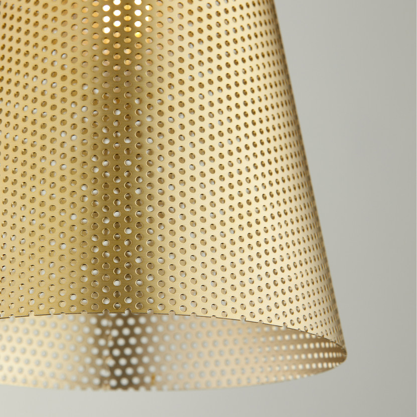 Mesh Cone Pendant - Brass