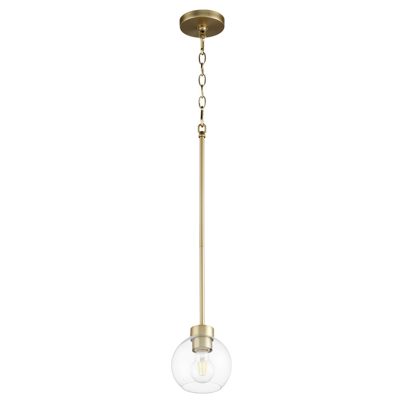 Volan 1 Light Pendant - Brass