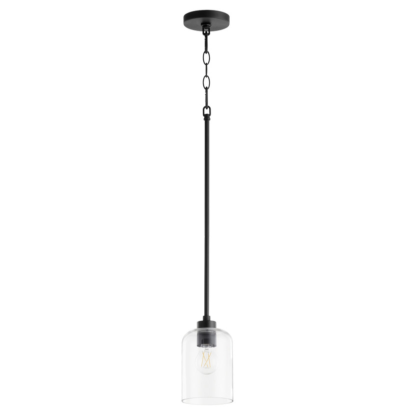 Tribute 1 Light Pendant - Black