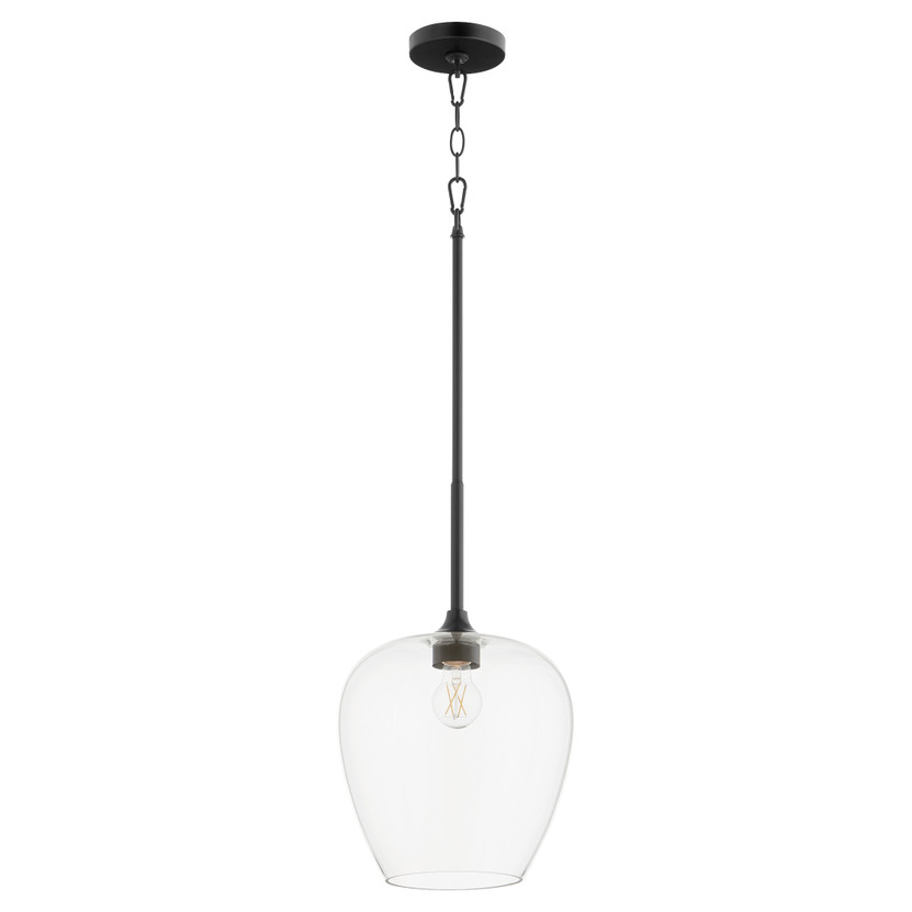 Veno 1 Light Pendant - Black
