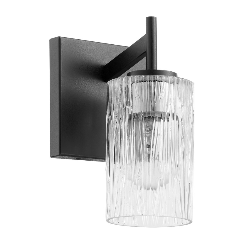 1 Light Wall Mount - Black
