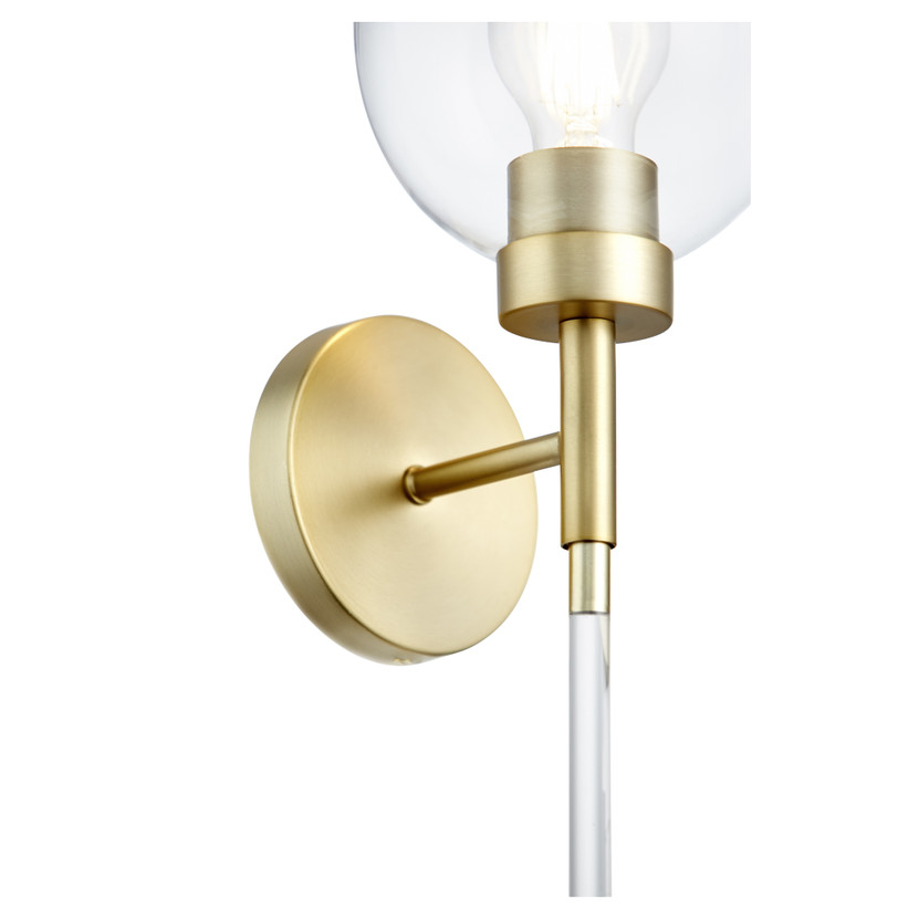 Volan 1 Light Wall Mount - Brass