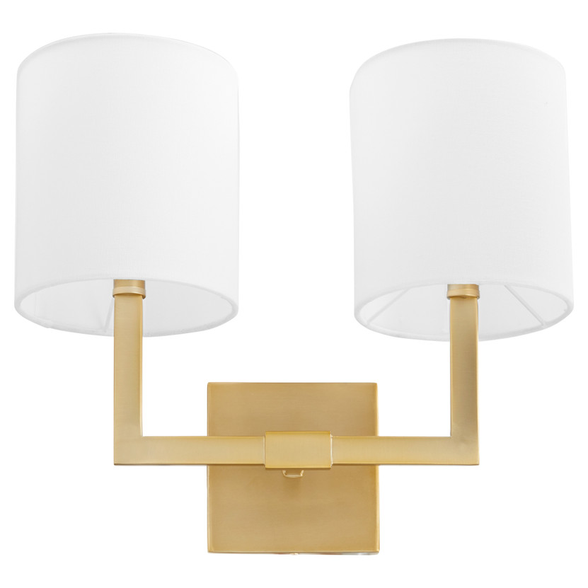Bolero 2 Light Wall Mount - Brass