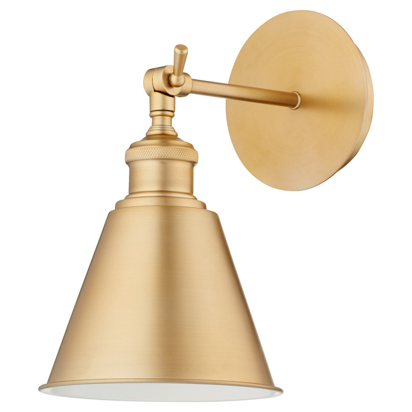 Small Cone Wall Mount - Brass