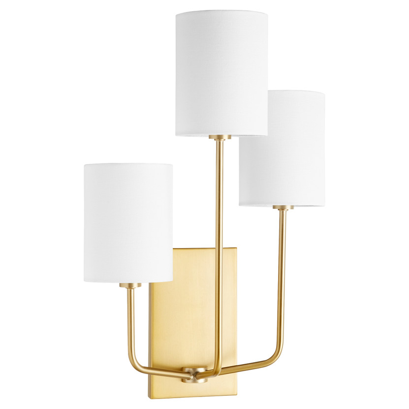 Harmony 3 Light Wall Mount - Brass