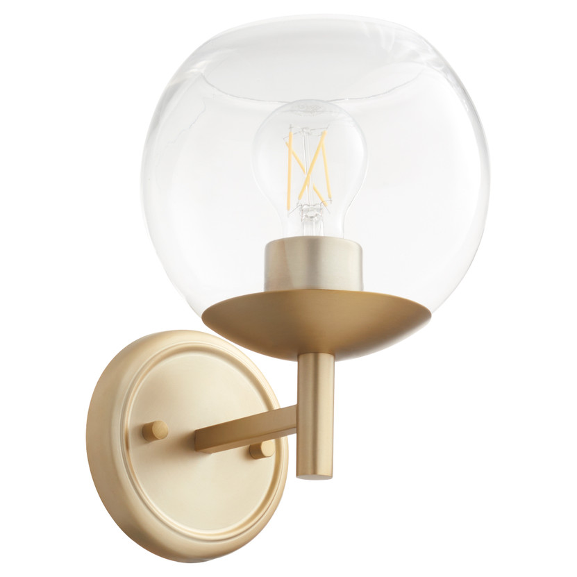 Lyon 1 Light Wall Mount - Brass