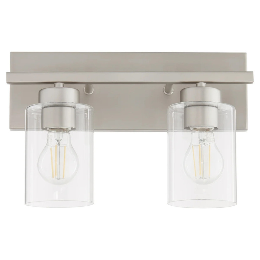 Carter 2 Light Vanity - Nickel
