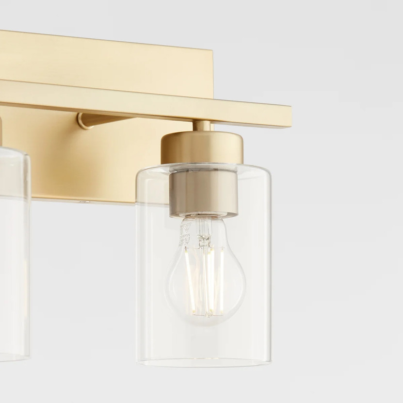 Carter 2 Light Vanity - Brass