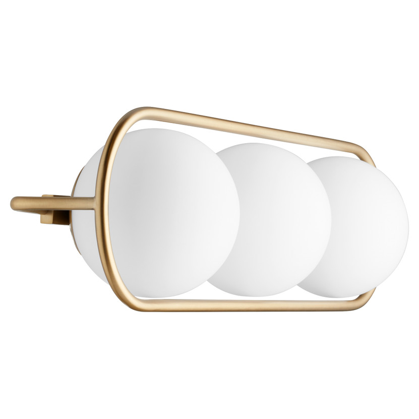Belmont 3 Light Vanity - Brass