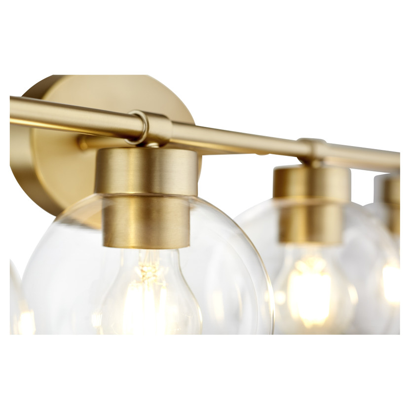 Volan 4 Light Vanity - Brass