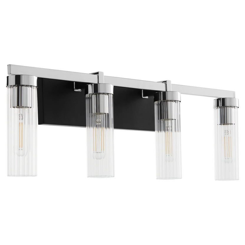 Kilbey 4 Light Vanity - Black