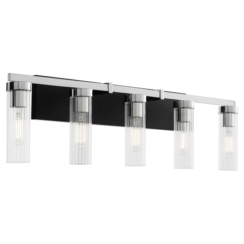 Kilbey 5 Light Vanty Black