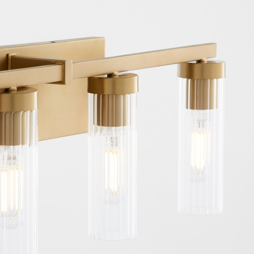 Kilbey 5 Light Vanity - Brass