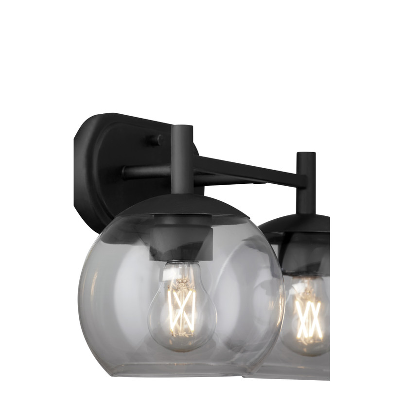 Lyon 2 Light Vanity - Black