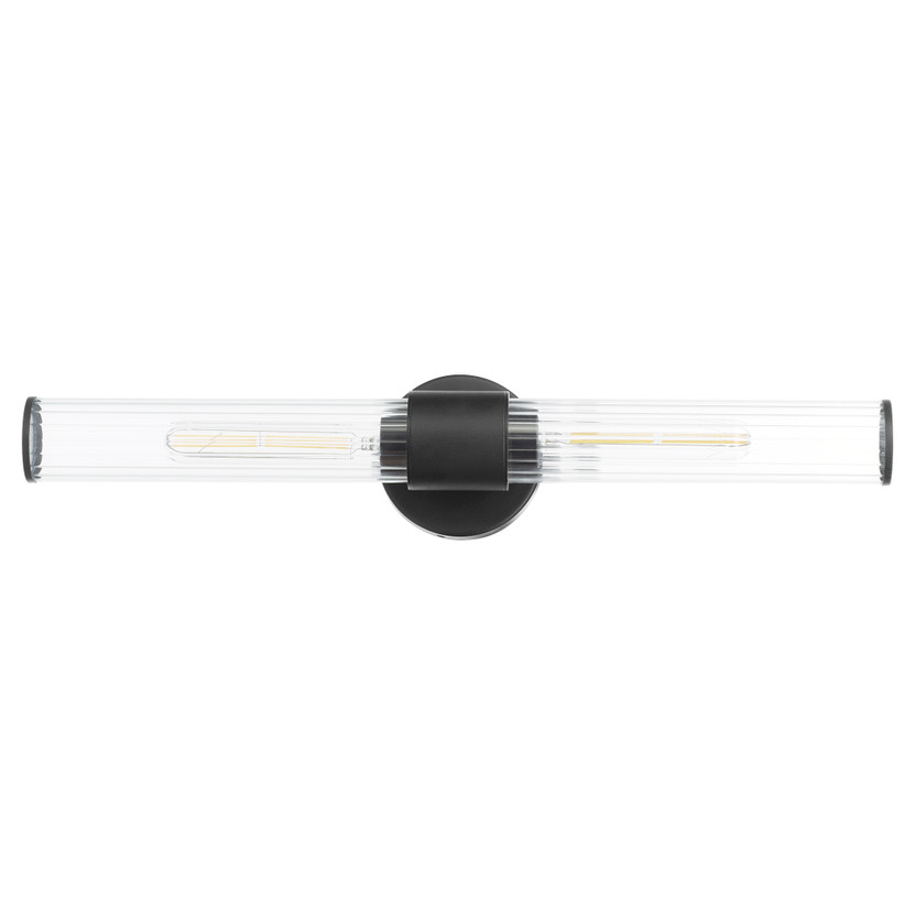 Fuze 2 Light Wet Sconce - Black