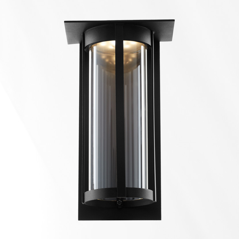 Abram 12" Lantern - Black