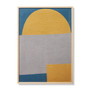 Loloi Lingo Blue  Gold 3-4 X 4-8 Wall Art