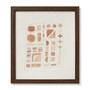 Loloi Sedac Ivory  Rust 1-8 X 1-8 Wall Art