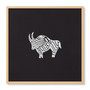 Loloi Beeste Black  Ivory 2-4 X 2-4 Wall Art
