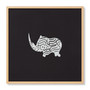 Loloi Kifaru Black  Ivory 2-4 X 2-4 Wall Art