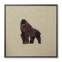 Loloi Girl-Rilla Beige  Brown 2-6 X 2-6 Wall Art