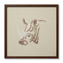 Loloi Black Rhino Beige  Ivory 2 X 2 Wall Art
