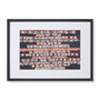 Loloi Rainforest Blue  Rust 2-5 X 1-9 Wall Art