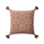 Chris Loves Julia x Loloi Ellery Clay 18 x 18 Cover wDown Pillow