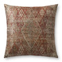 Loloi FP0009 Red  Multi 36W x 36D x 6H Pillow