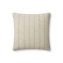 Angela Rose x Loloi Joshua Ivory  Grey 18 x 18 Cover wDown Pillow