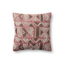 Loloi PLL0022 Rust  Multi 18 x 18 Cover wDown Pillow