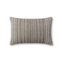 Jean Stoffer x Loloi Allen Mocha  Mist 16 x 26 Cover wDown Pillow