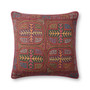 Loloi PLL0106 Berry  Multi 22 x 22 Cover wDown Pillow