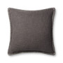 Loloi PLL0109 Grey 22 x 22 Cover wDown Pillow