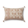 Loloi PLL0117 Blush  Ivory 13 x 21 Cover wDown Pillow