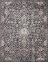 Loloi II Cassandra Charcoal  Rust 18 x 18 Sample Rug