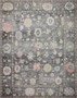 Loloi II Elysium Charcoal  Multi 18 x 18 Sample Rug