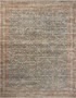 Loloi Heritage Blue  Rust 18 x 18 Sample Rug