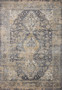 Loloi Indra Charcoal  Natural 18 x 18 Sample Rug