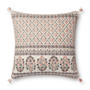Loloi PLL0115 Pink  Multi 22 x 22 Cover Only Pillow