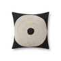 Loloi PLL0035 Black  Natural 18 x 18 Cover Only Pillow