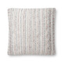 Loloi PLL0070 Grey  Natural 22 x 22 Cover Only Pillow