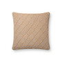 Loloi P0675 Natural  Gold 18 x 18 Cover wPoly Pillow