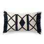 Loloi P0503 Black  Ivory 13 x 21 Cover Only Pillow